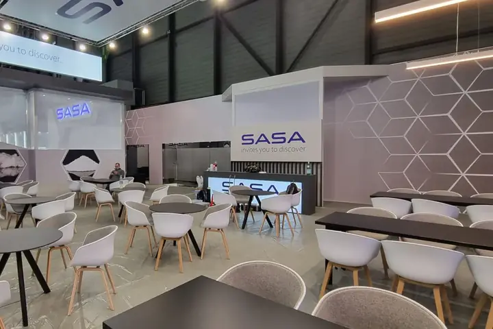 Messestand von SASA Polyester – INDEX 2023, Genf – Bild 1